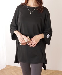 ソリッドカラー タグ付き オーバーサイズ 半袖 Tシャツ