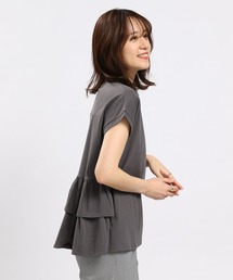 GLOBAL WORK Smile Seed Store | 冷感後ろフリルＴシャツフレンチスリーブ/102725(Tシャツ/カットソー)