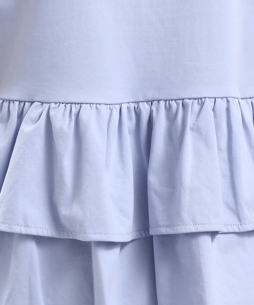 GLOBAL WORK Smile Seed Store（グローバルワーク スマイルシードストア）の「冷感後ろフリルＴシャツフレンチスリーブ/102725（Tシャツ/カットソー・レディース・チャコール/ライトブルー/ブラック/ベージュ/オフホワイト・LARGE/MEDIUM/SMALL/X-LARGE）」の10枚目の写真