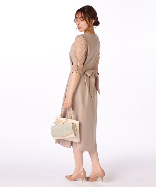 LAISSE PASSE パーティドレス LAISSE PASSE レッセパッセ パーティドレス ネイビー チュール付