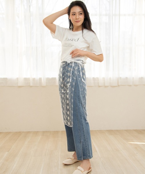 ◆関税込◆【REBECCA VALLANCEC】スパンコール付きスカート スパンコール×チュールスカート（スカート）｜YECCA VECCA