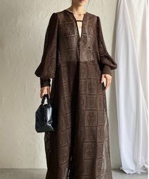 vintage lace レースクロシェ　ワンピース　アンティーク vintage lace レースクロシェ ワンピース アンティーク vintage lace