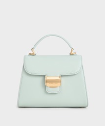 CHARLES & KEITH | Violettaヴィオレッタトラペーズトップハンドルバッグ(ハンドバッグ)