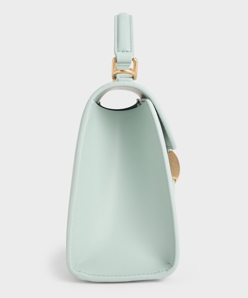 CHARLES & KEITH（チャールズ & キース）の「Violettaヴィオレッタトラペーズトップハンドルバッグ（ハンドバッグ・レディース・セージグリーン/ブラック/ベージュ・M）」の15枚目の写真