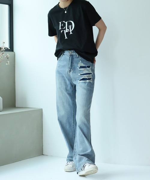 Girly Doll（ガーリードール）の「デニムパンツ（デニムパンツ・レディース・ブルー・S/M/L）」の2枚目の写真