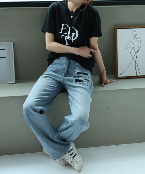 Girly Doll（ガーリードール）の「デニムパンツ（デニムパンツ・レディース・ブルー・S/M/L）」の10枚目の写真