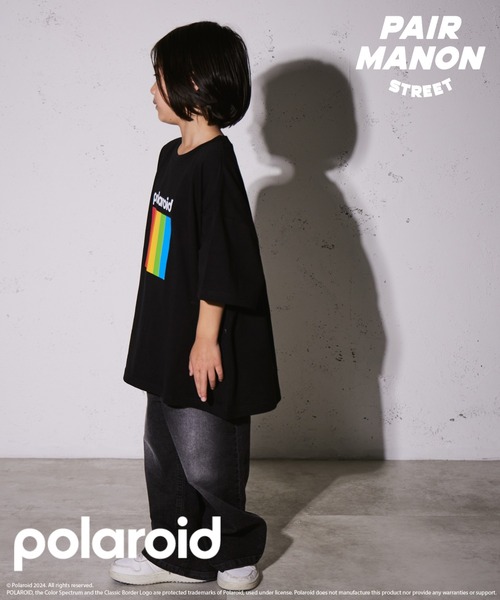 PAIRMANON STREET】【Polaroid】ポラロイド デザイン 半袖 Tシャツ（T