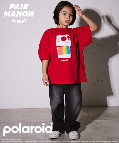 PAIRMANON STREET】【Polaroid】ポラロイド デザイン 半袖 Tシャツ（T