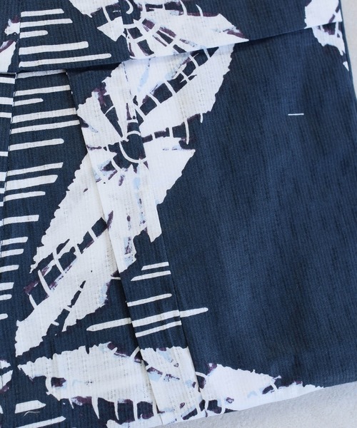 キッズ浴衣3点セット utatane 鉄紺の七宝染め分け（浴衣）｜utatane（ウタタネ）