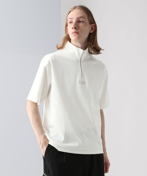 HARE（ハレ）の「3D-HAREロゴハーフZIPカットソー(HARE)（Tシャツ/カットソー・メンズ・ホワイト/ブラック/ブルー・FREE）」の5枚目の写真