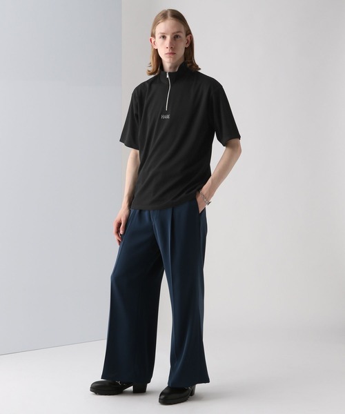 HARE（ハレ）の「3D-HAREロゴハーフZIPカットソー(HARE)（Tシャツ/カットソー・メンズ・ホワイト/ブラック/ブルー・FREE）」の6枚目の写真