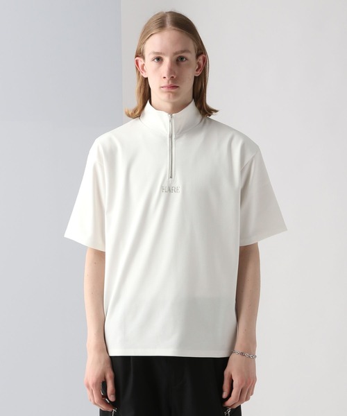 HARE（ハレ）の「3D-HAREロゴハーフZIPカットソー(HARE)（Tシャツ/カットソー・メンズ・ホワイト/ブラック/ブルー・FREE）」の10枚目の写真