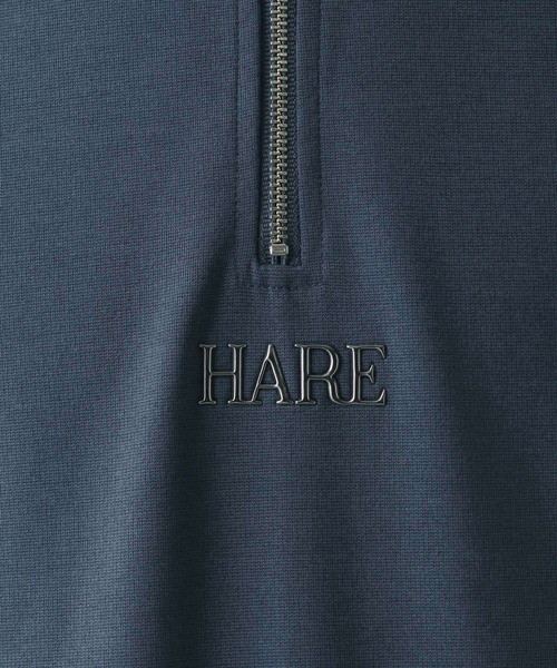 HARE（ハレ）の「3D-HAREロゴハーフZIPカットソー(HARE)（Tシャツ/カットソー・メンズ・ホワイト/ブラック/ブルー・FREE）」の19枚目の写真