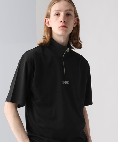 HARE（ハレ）の「3D-HAREロゴハーフZIPカットソー(HARE)（Tシャツ/カットソー・メンズ・ホワイト/ブラック/ブルー・FREE）」の21枚目の写真