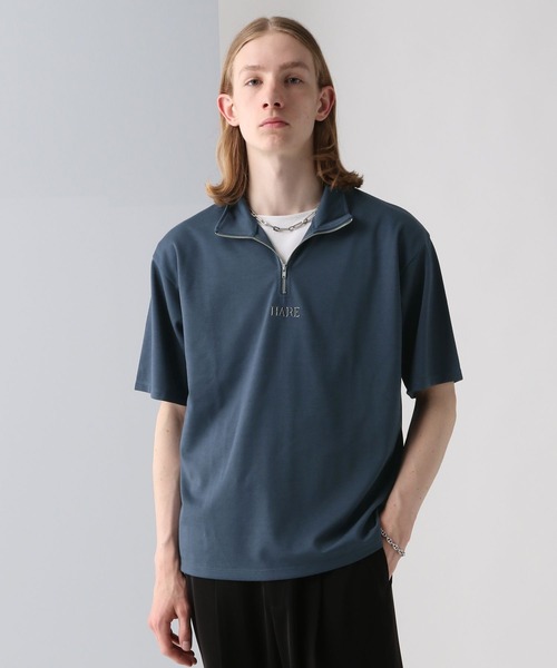 HARE（ハレ）の「3D-HAREロゴハーフZIPカットソー(HARE)（Tシャツ/カットソー・メンズ・ホワイト/ブラック/ブルー・FREE）」の22枚目の写真
