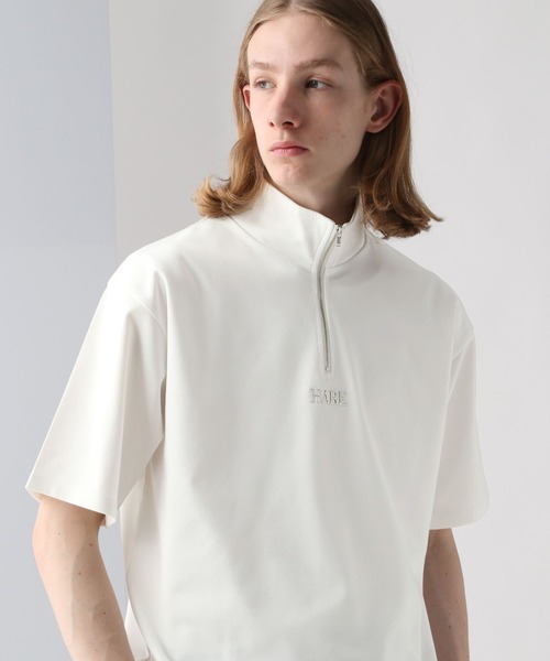 HARE（ハレ）の「3D-HAREロゴハーフZIPカットソー(HARE)（Tシャツ/カットソー・メンズ・ホワイト/ブラック/ブルー・FREE）」の20枚目の写真