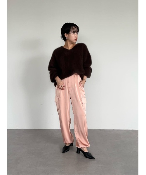 UR'S(ユアーズ)の「サテンパラシュートパンツ(その他パンツ・レディース・ネイビー/オフホワイト/ピンク/ベージュ・M/L/S)」の19枚目の写真