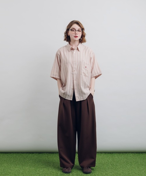 MUHET（ミュエータ）の「ストライプシャツ（シャツ/ブラウス・レディース・ブルー/ピンク・X-LARGE/MEDIUM）」の22枚目の写真