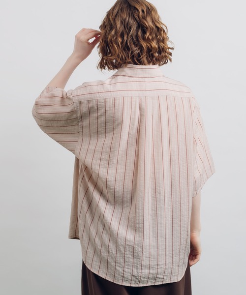 MUHET（ミュエータ）の「ストライプシャツ（シャツ/ブラウス・レディース・ブルー/ピンク・X-LARGE/MEDIUM）」の21枚目の写真