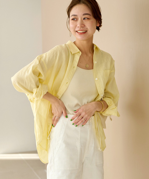 「JOURNAL STANDARD relume」 長袖シャツ FREE イエロー レディース JOURNAL STANDARD relume（ジャーナルスタンダード レリューム