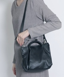 【YArKA/ヤーカ】real leather fold and bend tuck 2way bag [tdht2] / リアルレザー折畳み撓せショルダー&ハンドバッグ