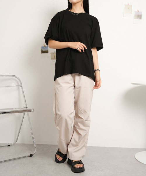 NinaetLina(ニナエリナ)の「ストレートカーゴパンツ(カーゴパンツ・レディース・ブラック/ベージュ/ダークグレー・L/M)」の8枚目の写真
