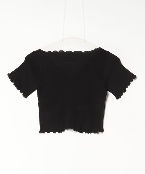 Per sist ence(パーシエンス)の「Vネックフロントシャーリングメロー半袖Tシャツ(Tシャツ/カットソー・レディース・パープル/ホワイト/ピンク/ブラック・FREE)」の5枚目の写真