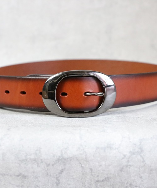 ８(eight)（エイト）の「40mmグラデーションベルト本革（ベルト・メンズ・ネイビー/イエロー/ブラウン/ダークブラウン/グリーン/レッド/ブラック・FREE）」の9枚目の写真