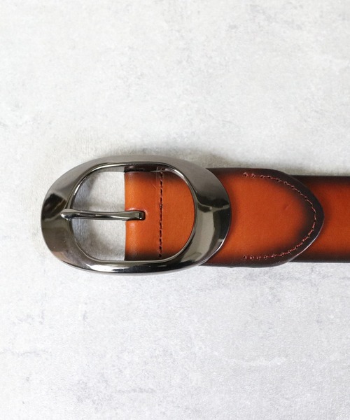 ８(eight)（エイト）の「40mmグラデーションベルト本革（ベルト・メンズ・ネイビー/イエロー/ブラウン/ダークブラウン/グリーン/レッド/ブラック・FREE）」の11枚目の写真