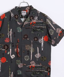 HOUSTON 和風アロハシャツ（日本刀・鯉・風神雷神）