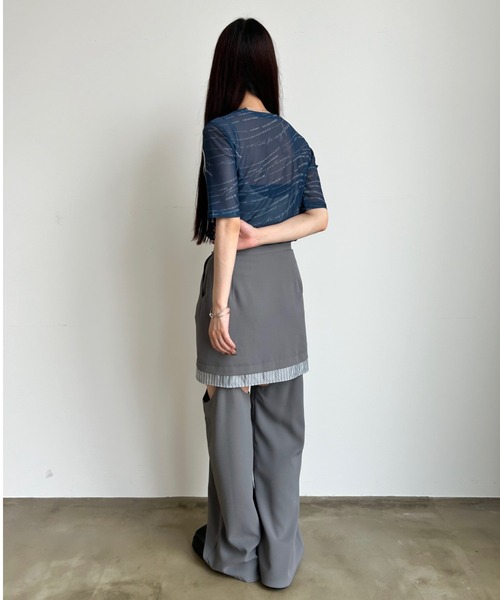 VACANCY（ヴァカンシー）の「ランダムロゴシアーホールトップス（Tシャツ/カットソー・レディース・ホワイト/ダークブルー・FREE）」の20枚目の写真