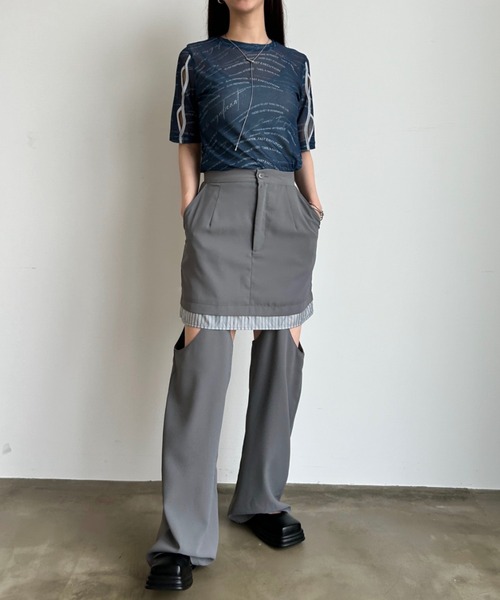 VACANCY（ヴァカンシー）の「ランダムロゴシアーホールトップス（Tシャツ/カットソー・レディース・ホワイト/ダークブルー・FREE）」の21枚目の写真