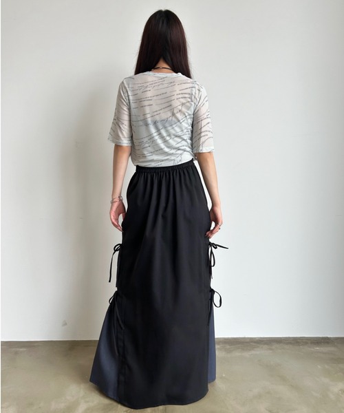 VACANCY（ヴァカンシー）の「ランダムロゴシアーホールトップス（Tシャツ/カットソー・レディース・ホワイト/ダークブルー・FREE）」の8枚目の写真