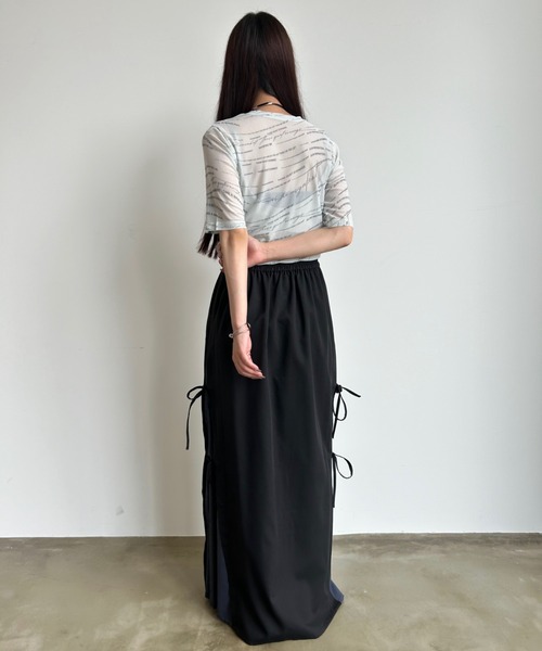 VACANCY（ヴァカンシー）の「ランダムロゴシアーホールトップス（Tシャツ/カットソー・レディース・ホワイト/ダークブルー・FREE）」の9枚目の写真