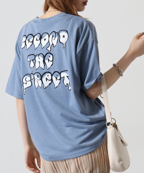 FUNALIVE(ファンアライブ)の「レディース ワイド Tシャツ 半袖(Tシャツ/カットソー・レディース・ミント/ベージュ/ベージュ系/ピンク系/ライトピンク/ブラック/サックスブルー/オフホワイト/ライトグリーン系・FREE)」の15枚目の写真