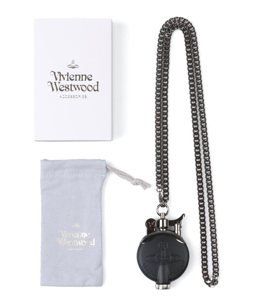 Vivienne Westwood ACCESSORIES（ヴィヴィアンウエストウッドアクセサリー）の「ORB チェーン付オイルライター【859935 5125ER】（アッシュトレイ/ライター・メンズ・ブラック・FREE）」の5枚目の写真