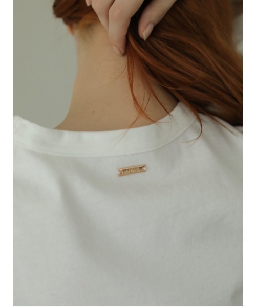 AMAIL（アマイル）の「Jaefun cropd cloth（Tシャツ/カットソー・レディース・ピンク/ブラック/グレー/ホワイト・FREE）」の8枚目の写真