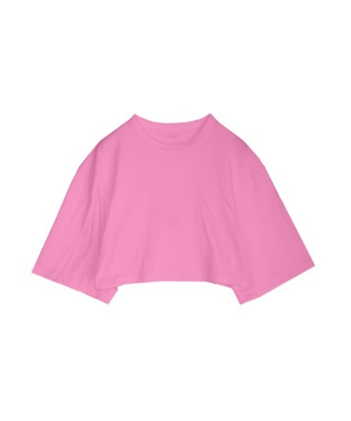 AMAIL（アマイル）の「Jaefun cropd cloth（Tシャツ/カットソー・レディース・ピンク/ブラック/グレー/ホワイト・FREE）」の13枚目の写真