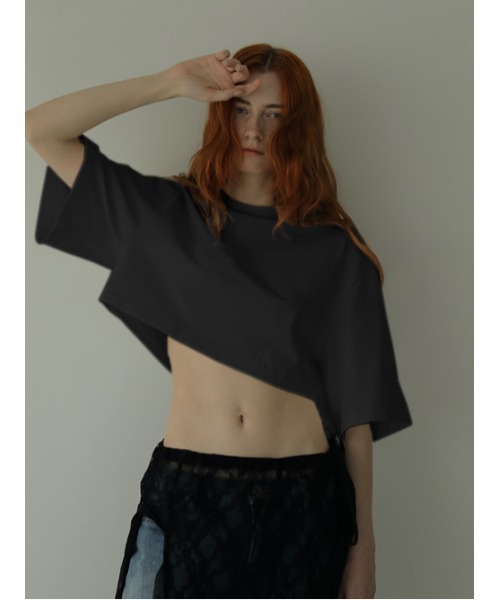 AMAIL（アマイル）の「Jaefun cropd cloth（Tシャツ/カットソー・レディース・ピンク/ブラック/グレー/ホワイト・FREE）」の21枚目の写真