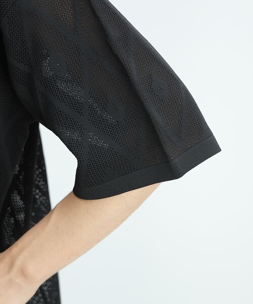 BEAMS HEART(ビームスハート)の「メッシュ ニット シャツ(タンクトップ セット)(シャツ/ブラウス・メンズ・ブラック/ブルー・SMALL/MEDIUM/LARGE)」の19枚目の写真