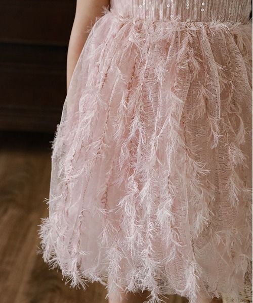 【セール】【aimoha-KIDS-】ノースリーブメッシュワンピース（ワンピース）｜aimoha（アイモハ）