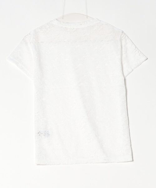 Per sist ence(パーシエンス)の「レースコンパクトTシャツ(Tシャツ/カットソー・レディース・オフホワイト/ブラック・FREE)」の3枚目の写真