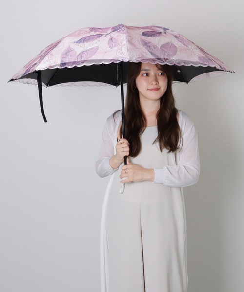 ボタニカル柄折り畳み傘 楽天市場】ジル スチュアート 晴雨兼用折り畳みミニ傘（ボタニカル柄