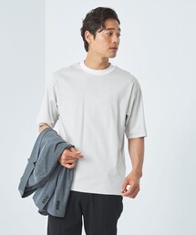 green label relaxing | L/A ポンチ ボーダー ワイドカラー Tシャツ(Tシャツ/カットソー)