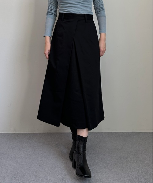 1chaku.（イッチャク）の「ローライズミディ丈スカート（スカート・レディース・ベージュ/ブラック/カーキ・マルチサイズ）」の12枚目の写真