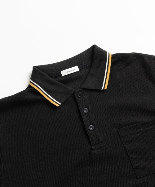 Adoon plain(アドーンプレーン)の「袖ステッチピスネームポロシャツ(ポロシャツ・メンズ・ブラック/ネイビー/ベージュ・LARGE/MEDIUM)」の20枚目の写真