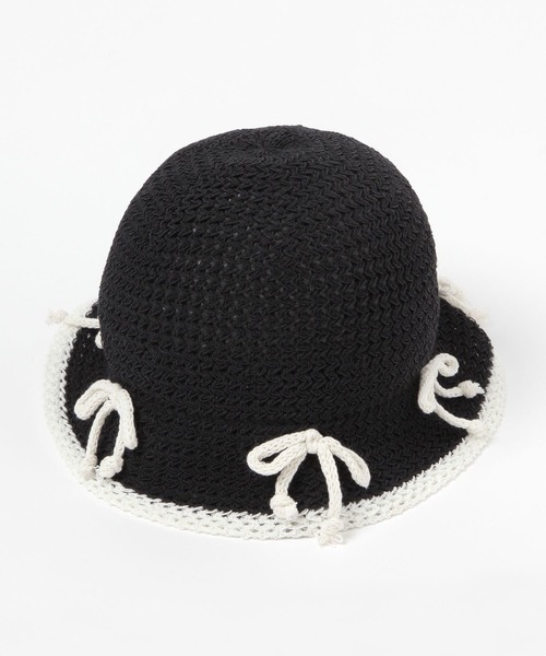 3.3 Field Trip （3.3フィールドトリップ）の「3.3 Field Trip／リボン バケハ（ハット・レディース・ホワイト/ブラック・0）」の2枚目の写真