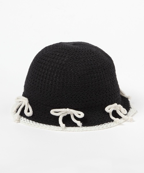 3.3 Field Trip （3.3フィールドトリップ）の「3.3 Field Trip／リボン バケハ（ハット・レディース・ホワイト/ブラック・0）」の3枚目の写真
