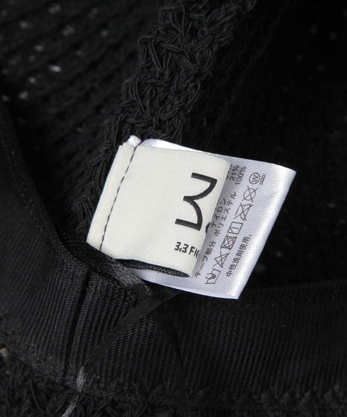 3.3 Field Trip （3.3フィールドトリップ）の「3.3 Field Trip／リボン バケハ（ハット・レディース・ホワイト/ブラック・0）」の10枚目の写真