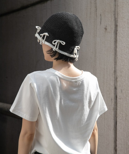 3.3 Field Trip （3.3フィールドトリップ）の「3.3 Field Trip／リボン バケハ（ハット・レディース・ホワイト/ブラック・0）」の15枚目の写真